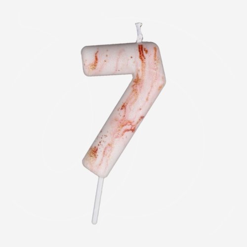 Свеча декоративная Цифра "7" "Мрамор" 7695899